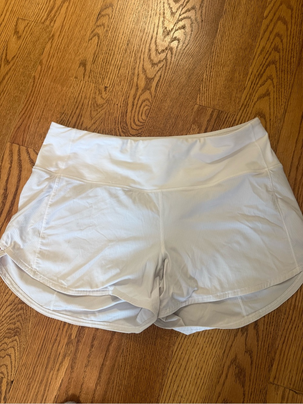 lululemon athletica White Layered Running Shorts